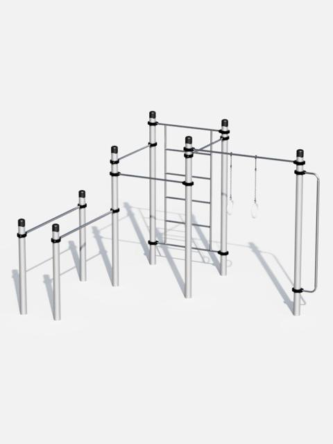Functional Workout-Station mit Turnringen