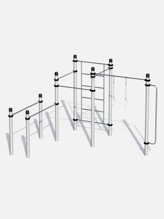 Functional Workout-Station mit Turnringen